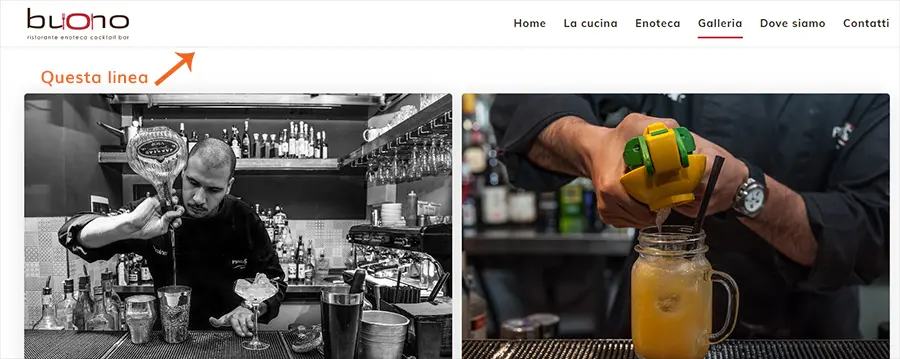 Rimozione bordo header Divi Rimozione bordo header Divi